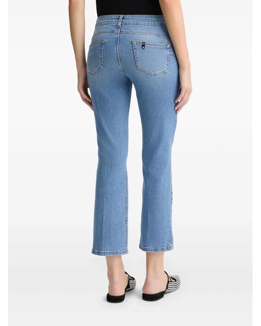 Liu Jo Blue Cropped Bootcut Jeans