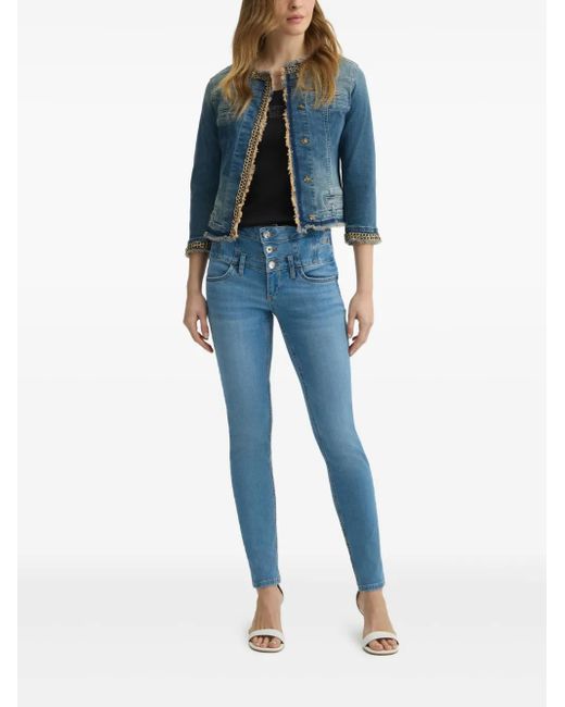 Liu Jo Blue High-Waist Skinny-Cut Jeans