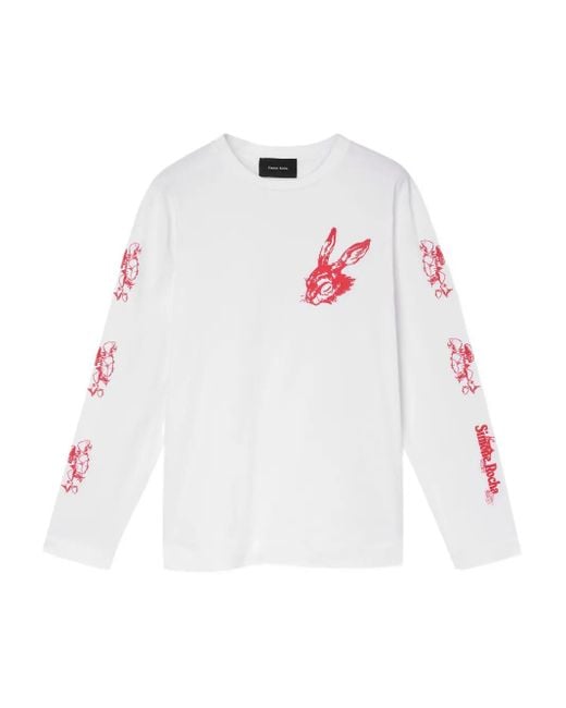 Simone Rocha White Tortoise & Hare Long-Sleeve T-Shirt