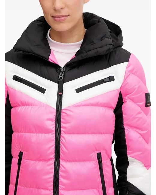 Bogner Fire + Ice Ski-Jack Met Colourblocking in het Pink