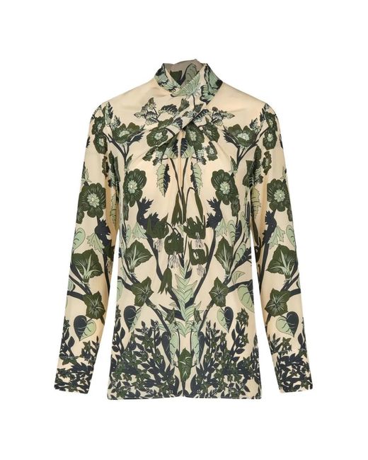 Johanna Ortiz White Heavenly Garden Floral-Pattern Top