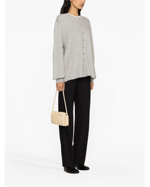 Extreme Cashmere Gray Bi Cashmere-Blend Sweater