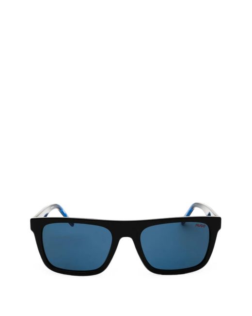 HUGO Blue Rectangle-Frame Sunglasses for men