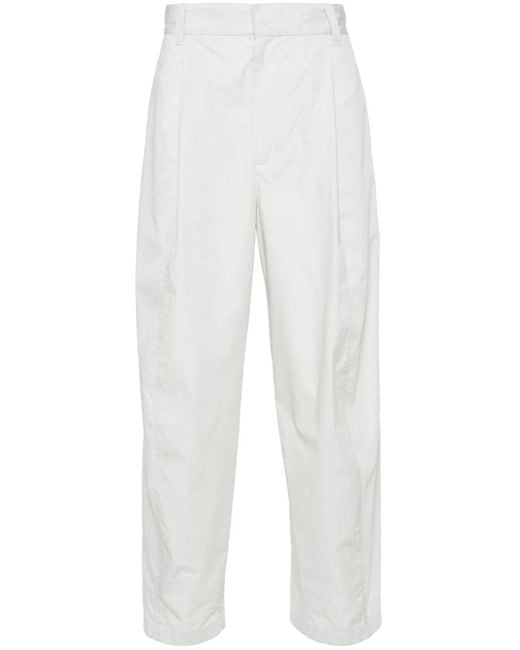 Bottega Veneta Lockere Hose mit Faltendetail in White für Herren