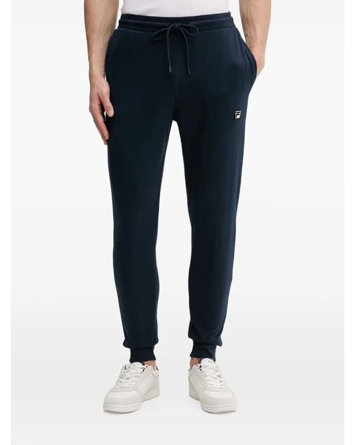 Fila Blue Logo-Patch Zip-Up Tracksuit for men