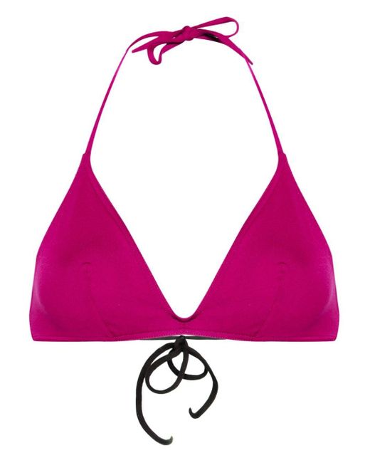 Eres Pink Cubisme Triangle Bikini Top