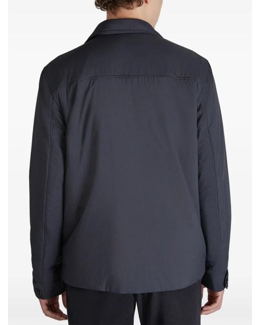 Slowear Blue Padded Overshirt for men