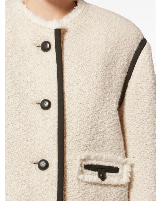 Isabel Marant Natural Maylin Wool Blend Jacket