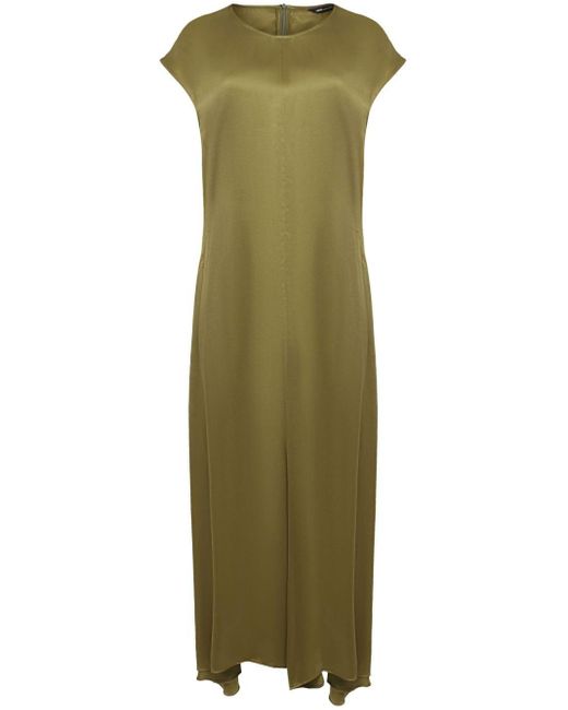 UMA | Raquel Davidowicz Green Minoxidil Silk Midi Dress