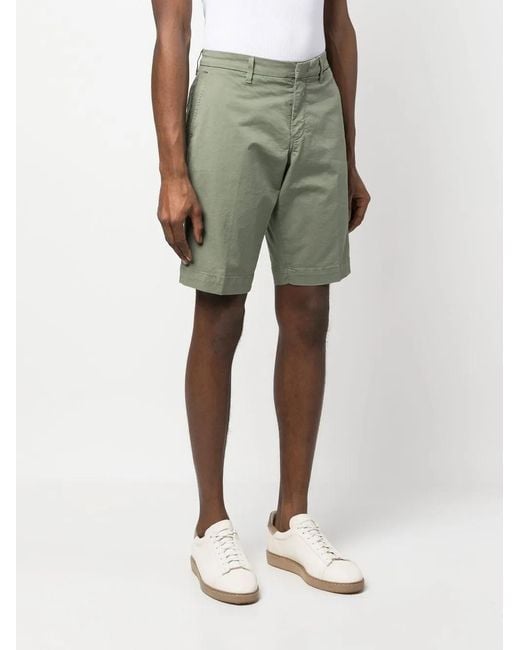 Fay Green Plain Bermuda Shorts for men