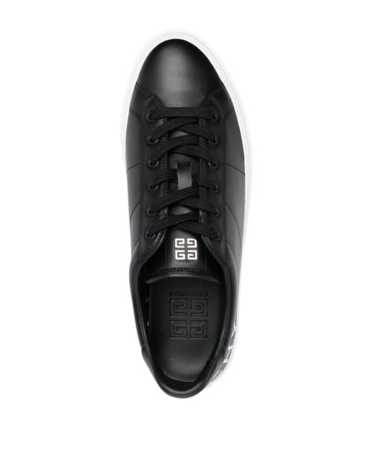 Baskets en cuir à logo imprimé Givenchy pour homme en coloris Black