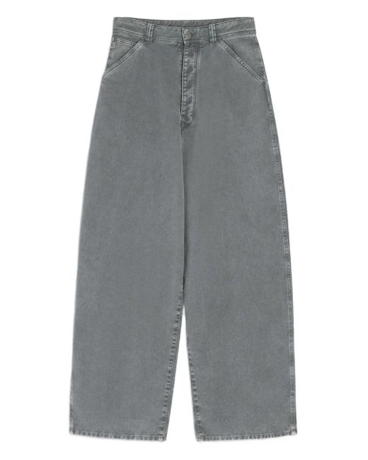 Lemaire Gray Tapered-Hose Mit Schnee-Effekt