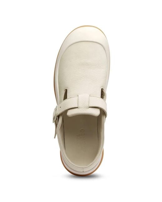 Axel Arigato White Squish T-Bar Mules for men