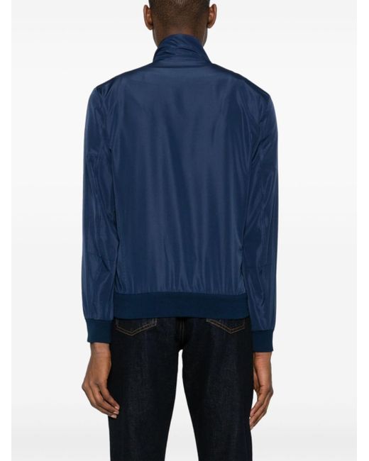 Kiton Blue Lightweight Jacket With Zip for men