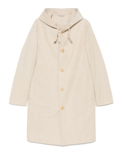 Lardini Hooded trench coat in Natural für Herren