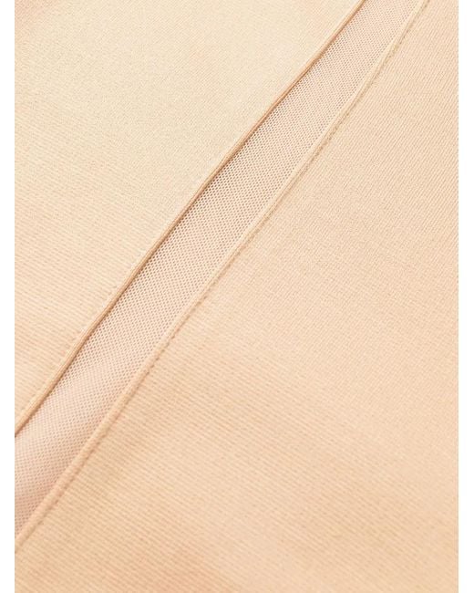 Philipp Plein Natural Sheer-Panel Leggings