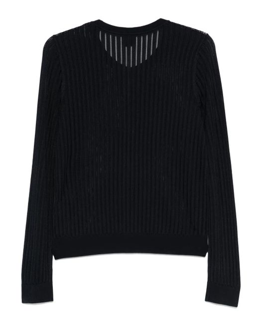 Boss Black Ribbed Cardigan