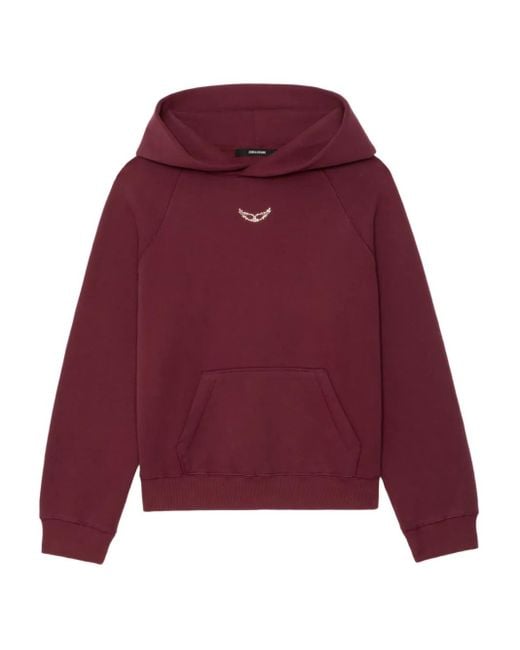 Zadig & Voltaire Red 'Georgy' Hoodie