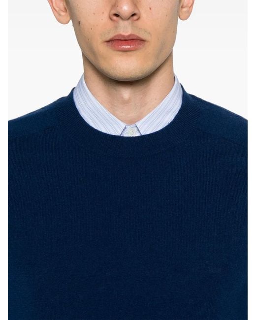 Bompard Blue Crew-Neck Sweater for men