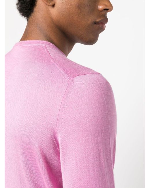 メンズ Drumohr チェック シャツジャケット Pink
