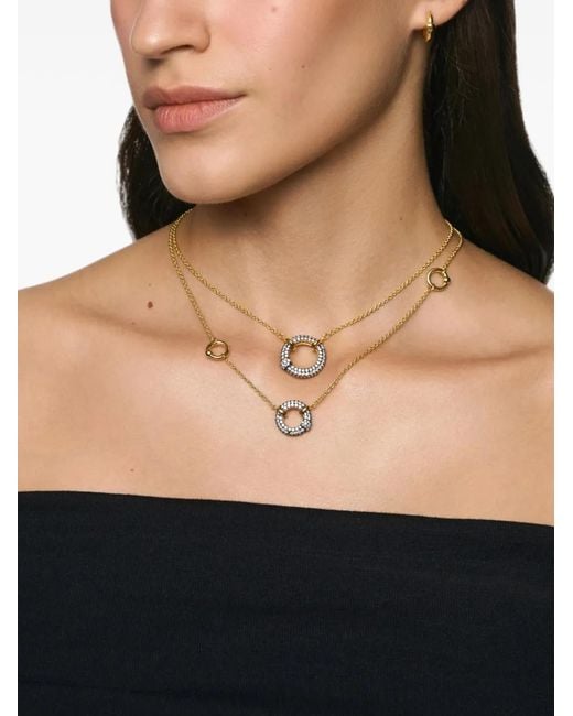 Poche Paris White Flow Crystal Necklace