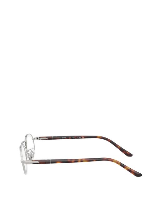 Persol White Oval-Frame Glasses