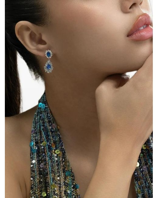 Suzanne Kalan Blue Sapphire Drop Earrings