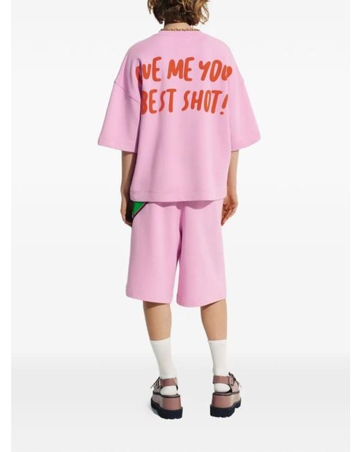 Essentiel Antwerp Pink Peanuts Lucy Graphic-Print Sweatshirt