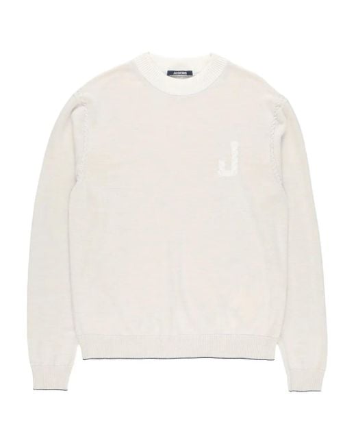 メンズ Jacquemus ロゴ セーター White