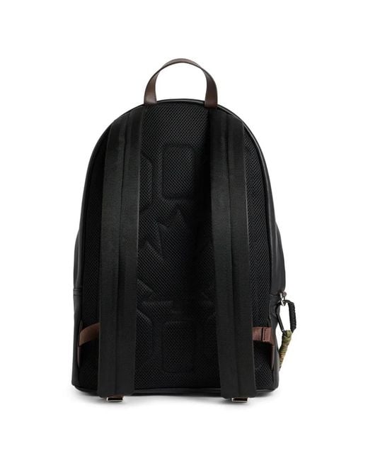 DSquared² Black D2-Upside-Down Backpack for men