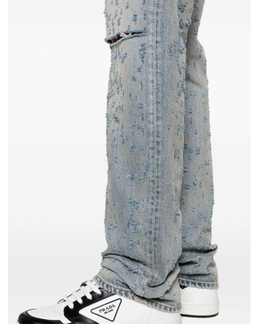 Amiri Shotgun Straight Jeans in het Gray voor heren