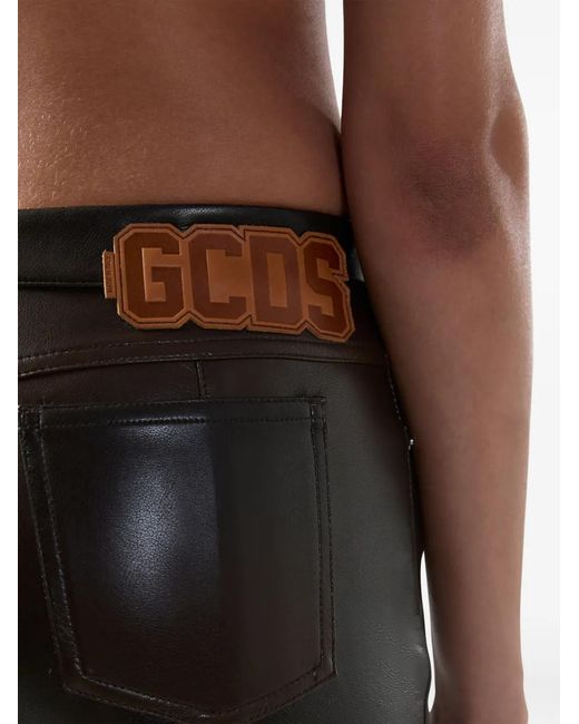 Gcds Broek Met Logopatch En Split in het Gray