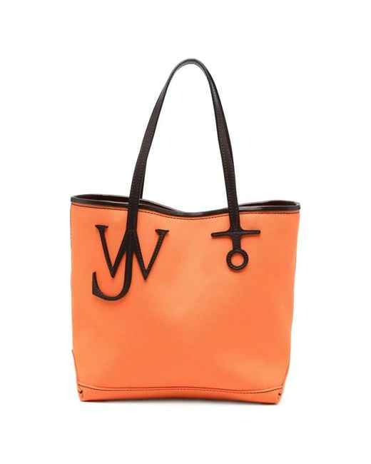J.W. Anderson Orange Small Anchor Tote Bag