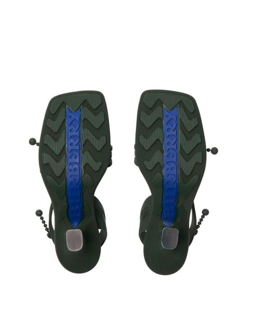 Burberry Green Sandalen mit Reißverschluss
