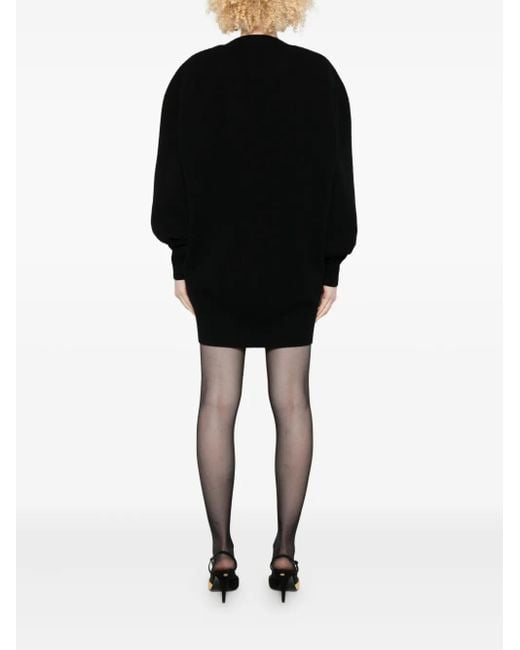 Tom Ford Black Round-Neck Cashmere Mini Dress