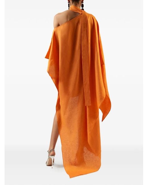 Taller Marmo Orange Columbia Asymmetric Dress