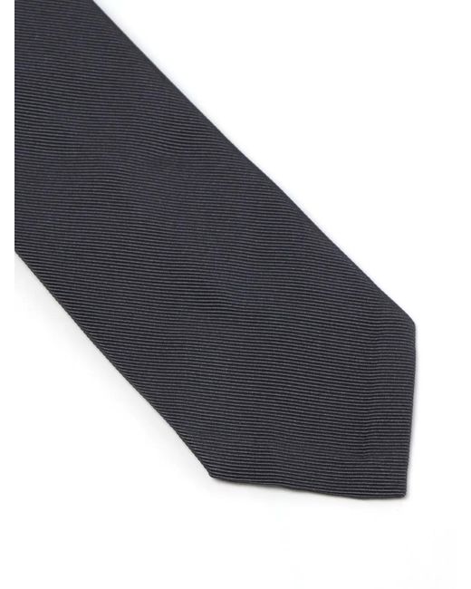 Thom Browne Gray Rwb Stripe Necktie for men