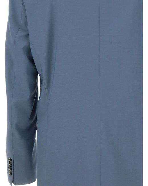 DIGEL Blue Alesso Amf Single-Breasted Blazer for men