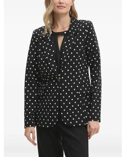 Joseph Ribkoff Black Polka-Dot Blazer