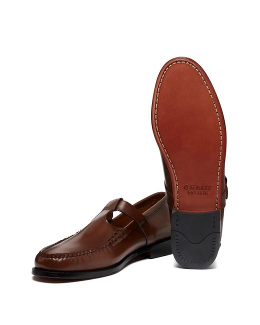 G.H.BASS Brown Weejuns Mary Janes Loafers