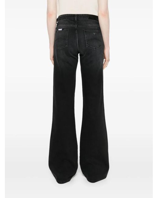Emporio Armani Black J9D Flared Jeans