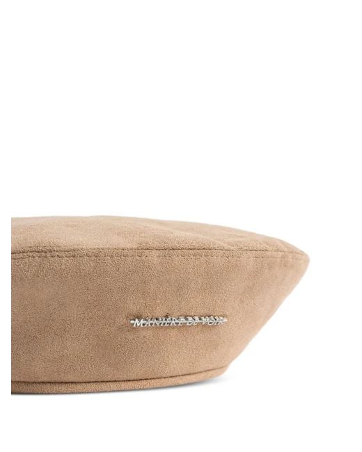 Manière De Voir Natural Suede Beret