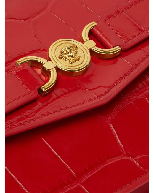 Versace Red Medusa Head Clutch