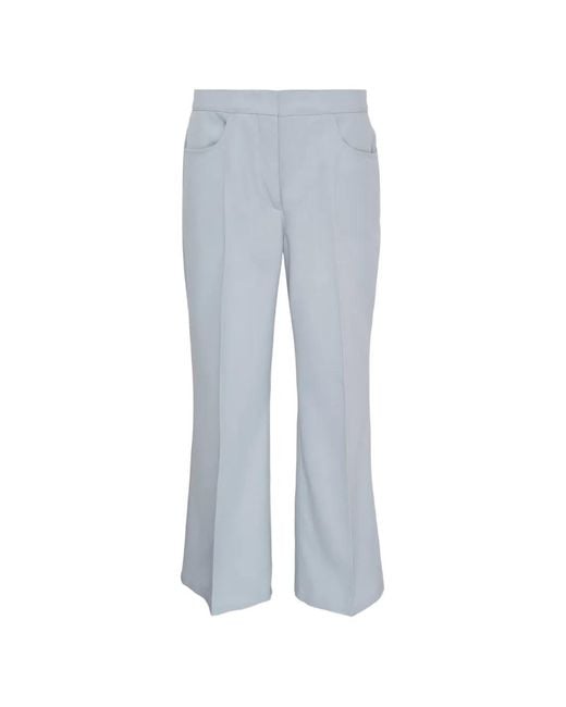 Jil Sander Flared Pantalon in het Blue