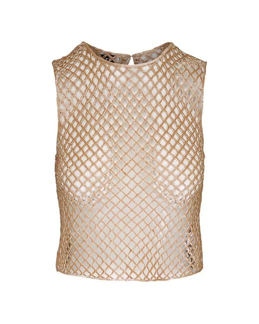 Twp Natural Sequin Sleeveless Top