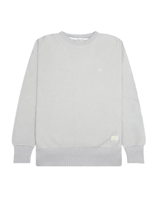 Advisory Board Crystals Sweater Met Ronde Hals En Wafeltextuur in het White voor heren