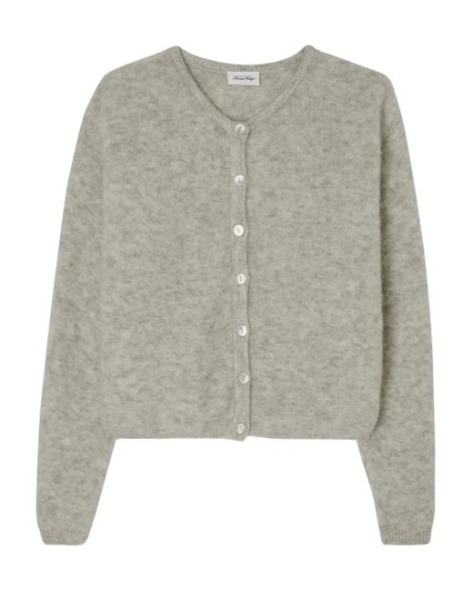 Cárdigan Vitow con cuello redondo American Vintage de color Gray