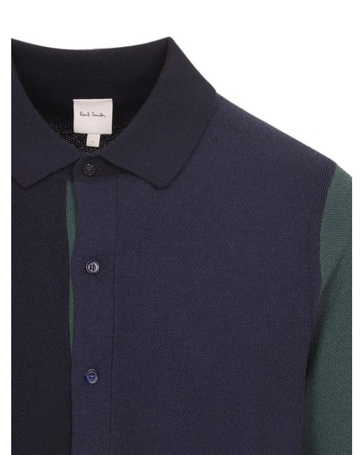 Paul Smith Overhemd Met Colourblocking in het Blue voor heren