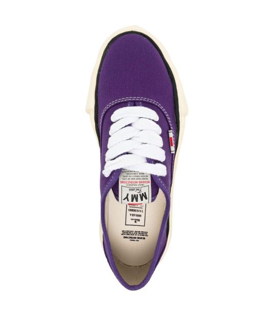 Maison Mihara Yasuhiro Purple Baker Cotton-canvas Sneakers