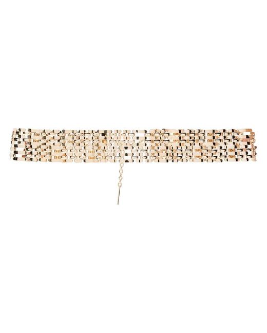 Alberta Ferretti White Chain Adjustable Belt